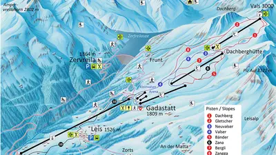 Pistenplan Vals 3000