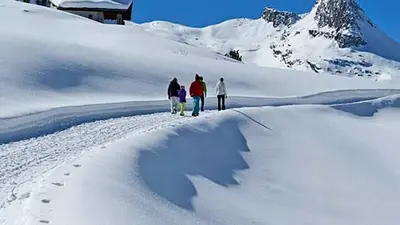 Winterwanderer in Vals