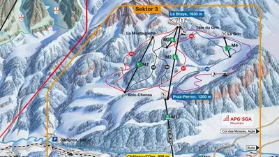 Pistenplan Château d'Oex