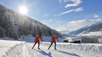 Langläufer im Obergoms