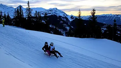 Rodler auf der Axalp