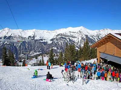 Mittelstation des Skigebiets Axalp © Sportbahnen Axalp Windegg AG