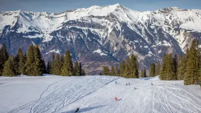 Skipiste im Skigebiet Axalp