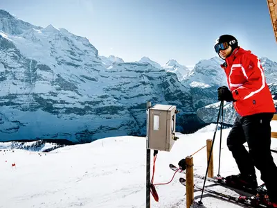 Starthuesi Lauberhornrennen © Jungfrau Ski Region
