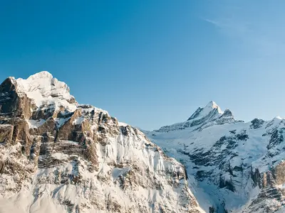Wetterhorn und Schreckhorn © Jungfrau Ski Region