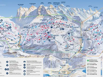 Pistenplan Grindelwald - First
