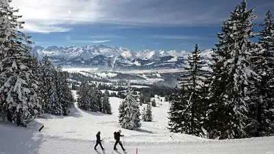 Winterwanderer in der Mythenregion