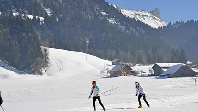 Langläufer in Marbachegg