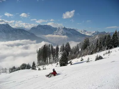 Snowboarder in Amden © Amden & Weesen Tourismus