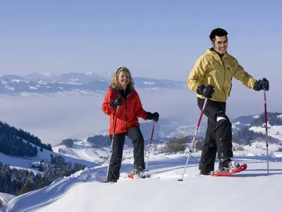 Schneeschuhwandern beim Atzmännig © Sportbahnen Atzmännig