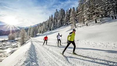 Langläufer in Minschuns