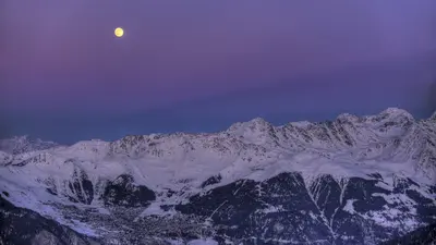 Abenddämmerung über Verbier