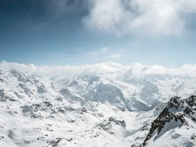 Sicht vom Mont-Fort im Skigebiet Verbier © Switzerland Tourism / swiss-image.ch/Ivo Scholz