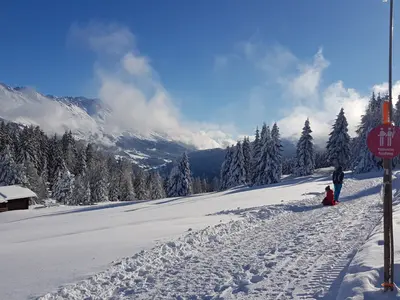 Winterwanderweg in Brambrüsch © Michael Christ