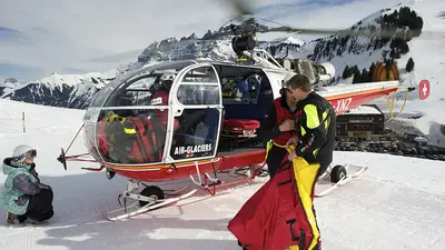 Pistenrettung per Helikopter