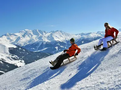 Rodelnbahn in La Tzoumaz © Valais / Wallis Promotion Christian Perret