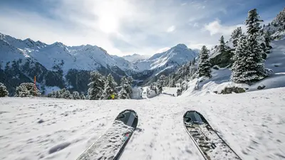 Blick auf eine Piste von Nendaz