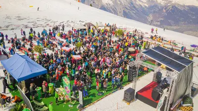 Besucher beim Nendaz Spring Break