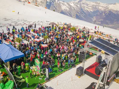 Besucher beim Nendaz Spring Break © Florian Bouvet-Fournier