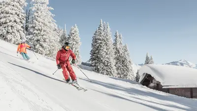Skifahrer am Horneggli