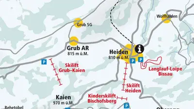 Pistenplan Heiden-Grub-Oberegg