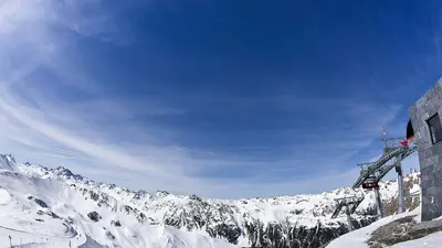 Panorama im Skigebiet Ischgl-Samnaun