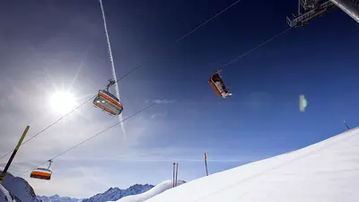 Bequem im Sessellift nach oben