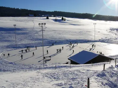 Eislaufplatz bei Sainte Croix © Patricia Leuba