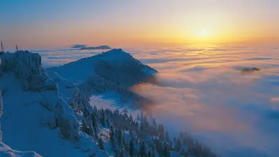 Winterlandschaft von Chasseron