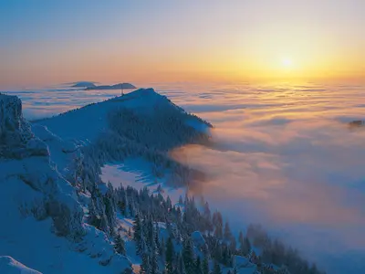 Winterlandschaft von Chasseron © Christophe Carisey