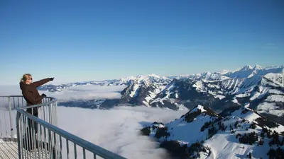 Aussichtsplattform in Moléson