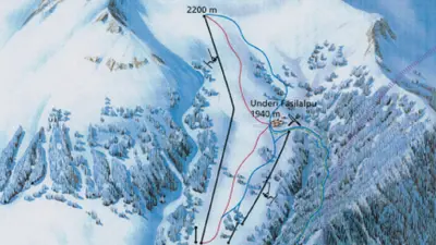 Pistenplan Jeizinen-Gampel