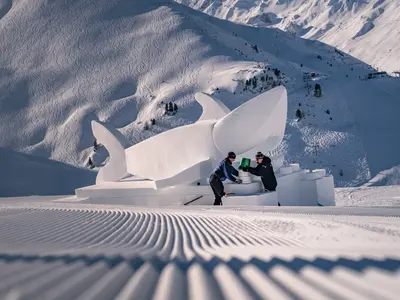 Das jährliche Ischgl-Schneeskulpturen-Event ist eines der vielen Highlights © TVB Ischgl-Paznaun
