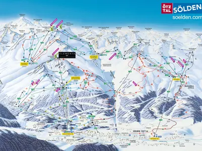 Pistenplan Sölden