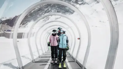 Förderband am Gletscher