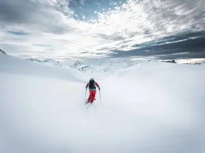St. Anton gilt als Freeride-Mekka © TVB St. Anton am Arlberg / Patrick Bätz
