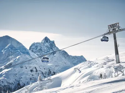 Blick auf die Galzigbahn in St. Anton © TVB St. Anton am Arlberg / Patrick Bätz