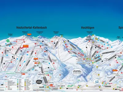 Pistenplan Spieljoch - Zillertal