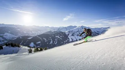 Skifahrer auf dem Spieljoch