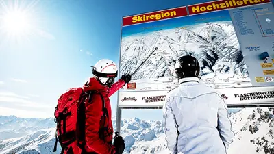 Pistenplan des Skigebiets