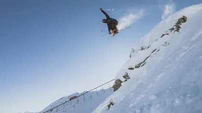 Snowboarden in Axamer Lizum