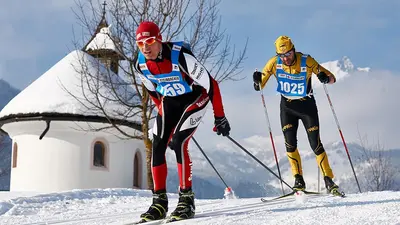 Beim Volkslauf Koasalauf in der Region St. Johann