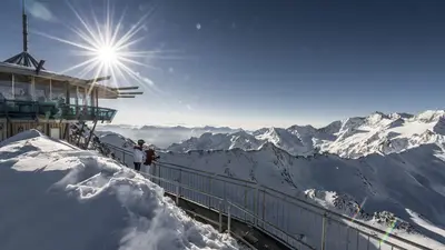 Panorama im Skigebiet Gurgl