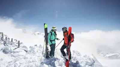 Freeriden am Stubaier Gletscher