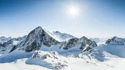 Panorama am Stubaier Gletscher