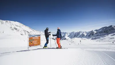 Abfahrt Wilde Grube am Stubaier Gletscher