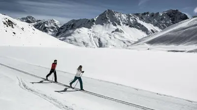 Langlaufen am Rifflsee
