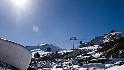 Talstation der neuen Wildspitzbahn auf 2.840 m