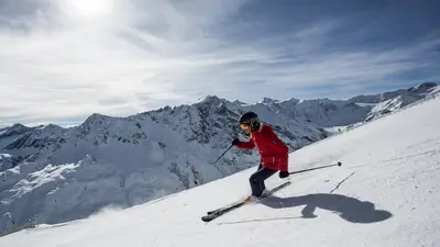 Skifahren im Skigebiet Rifflsee