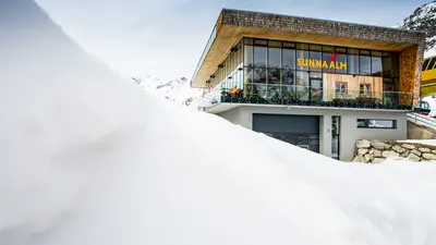 Die Sunna Alm im Skigebiet Rifflsee